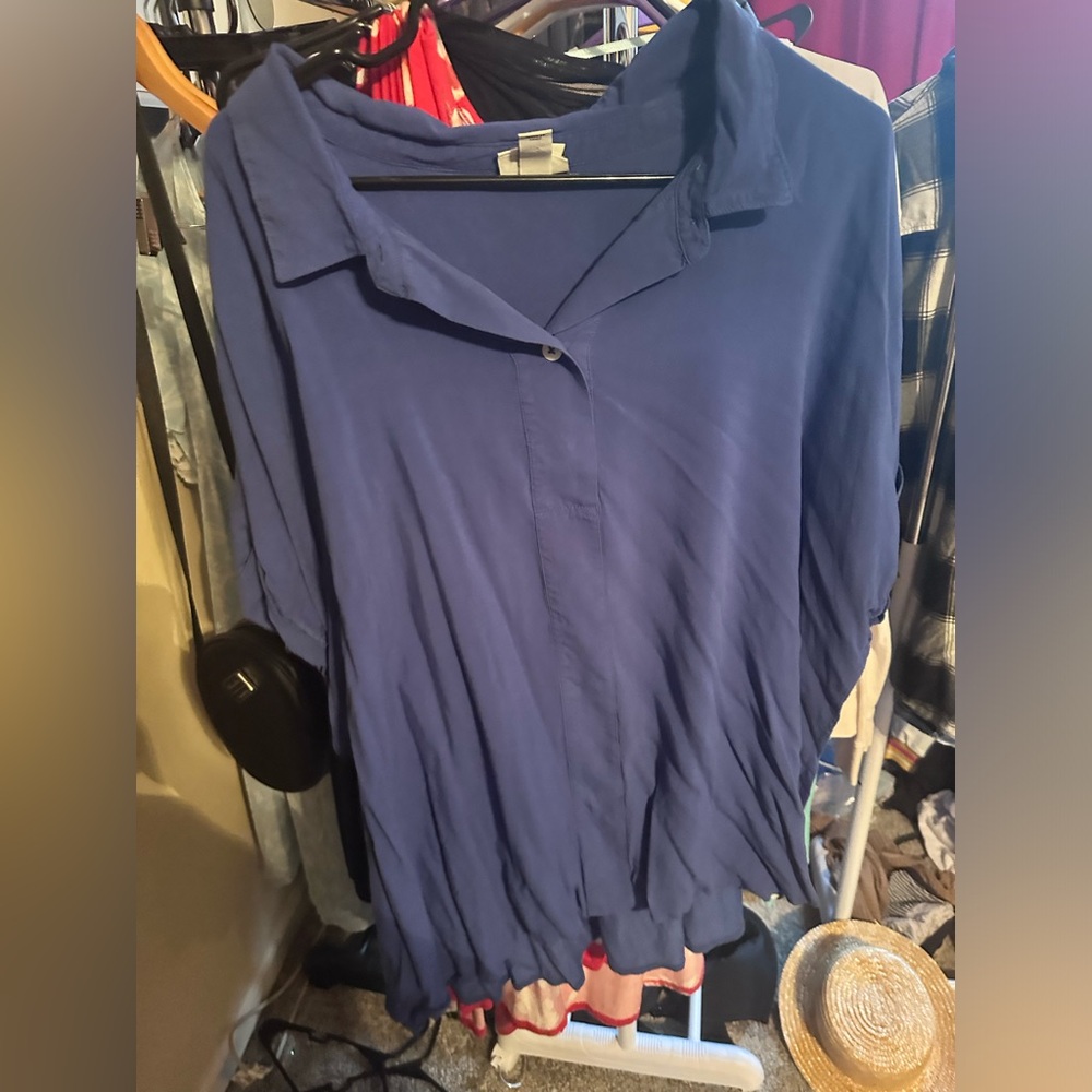 Ava and Vic blue polo
